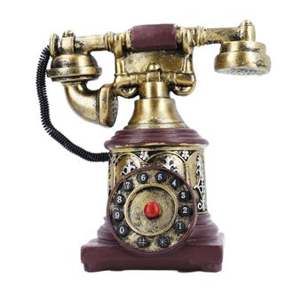 OEM Tel&eacute;fono Cl&aacute;sico Retro Decorativo Con Disco Giratorio, Fabricado En Resina Antigua, Ideal Para El Hogar Y La Oficina. De Exquisita Elaboraci&oacute;n, Ofrece