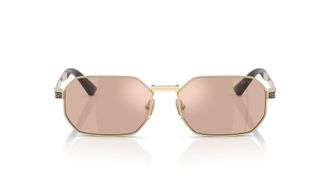 Versace Geometric Oversized Frame Versace Sunglasses