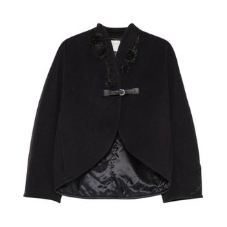 Forte_Forte My Coat Night - Dames - Jassen - Zwart - Maat: XS