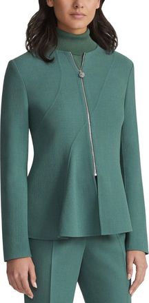 Lafayette 148 New York Collarless Flounced Hem Jacket
