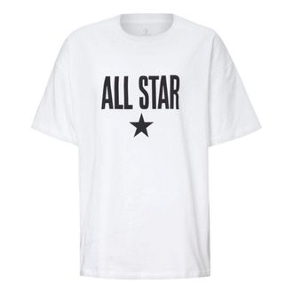 Converse (WMNS) Converse Chuck Taylor All Star T-Shirt Asia Sizing White Black 10020932-A01