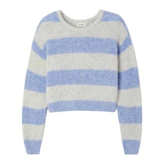 American Vintage Pull Ample ML COL Rond - Dames - Truien - Veelkleurig - Maat: M Acryl