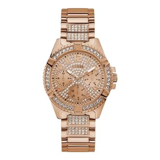 Guess Multifunctionele Dames Frontier Rosegoud Horloge - Dames - Horloges - Roze - ONE Size - Accessoires