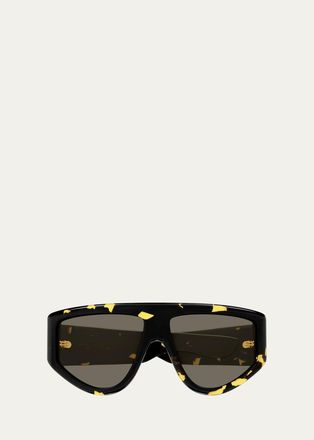 Bottega Veneta Ribbon 59MM Shield Sunglasses