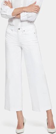 NYDJ Teresa Wide Leg Ankle Jeans In Optic White