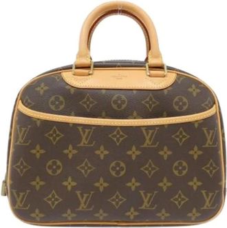 Louis Vuitton Pre-owned Handbags, female, Brown, Size: ONE SIZE Pre-owned Trouville Monogram Canvas Handbag