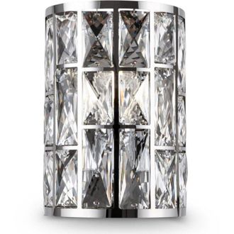 Maytoni Applique Da Parete Moderno Gelid Metallo Cromo Cristallo 1 Luce E27 60W