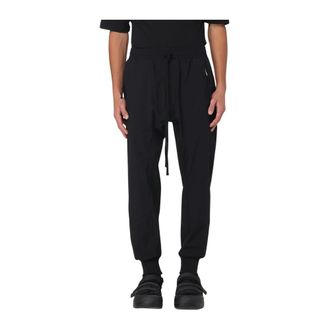 Thom Krom Broeken, Heren, Zwart, S, Katoen, Slim Fit Gebreide Casual Broek