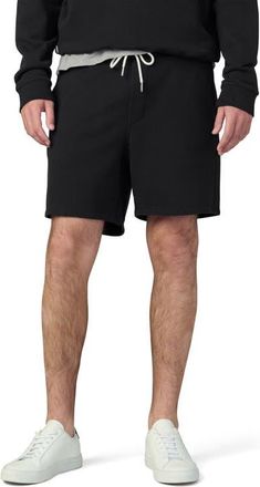 Joe's Bespoke Cotton Drawstring Shorts in Black at Nordstrom, Size Xx-Large