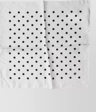 Dolce & Gabbana silk polka dot square scarf