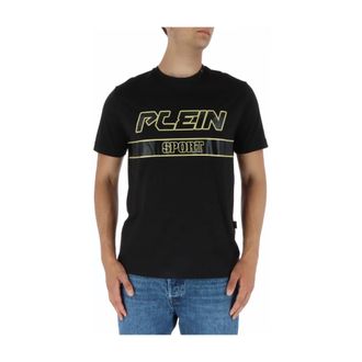Plein Sport Heren, Tops, Zwart, Maat: S Katoen