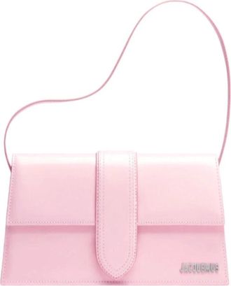 Jacquemus Gestructureerde leren schoudertas - Dames - Schoudertassen - Roze - ONE Size - Leer - Tassen