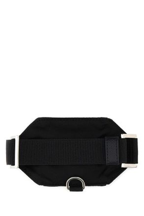 Prada Mens Black Nylon Cuff Nero Poliammide Riciclata Portachiavi Keychains
