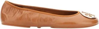 Tory Burch Reva Travel Ballerinas - Dames - Ballerinas - Bruin - 37 EU - Leer - Schoenen