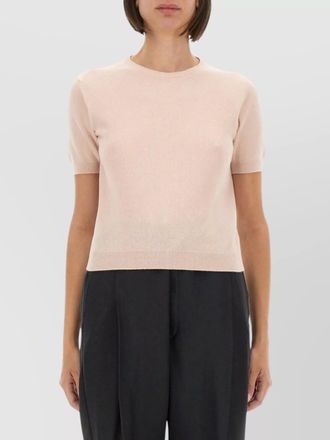 Maison Margiela short sleeve crew neck top with soft texture