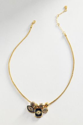 BaubleBar Evil Eye Charm Necklace