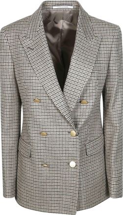 Tagliatore Parigi Pied De Poule Lurex Tailored Blazer