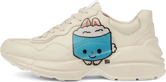 Gucci (WMNS) Gucci Kawaii Rhyton Leather Sneakers Cream White 738776-DRW00-9522