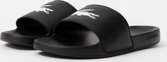 Lacoste Mens Lacoste Mens Serve Sliders - Black/White 312 - Black/Black - Size: 11