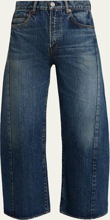 Moussy Vintage Harlem Mid-Rise Wide Barrel Jeans