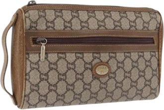Gucci Pre-owned Clutches, female, Beige, Size: ONE SIZE Pre-owned Vintage Clutch Bag
