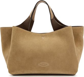 Tod's Suede top Handle bag - Tan - One Size