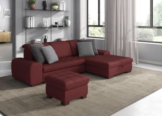 Sit&more Ecksofa »Luxor L-Form« wahlweise mit Bettfunktion, Bettkasten und Kopfteilverstellung