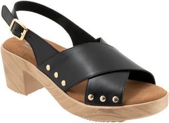Softwalk Florence Slingback Platform Sandal in Black at Nordstrom, Size 10.5