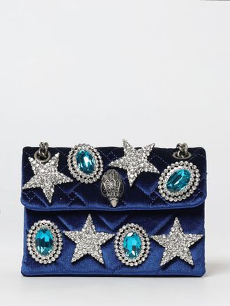Kurt Geiger Borsa Kensington Mini Kurt Geiger London in velluto matelass&egrave; con strass