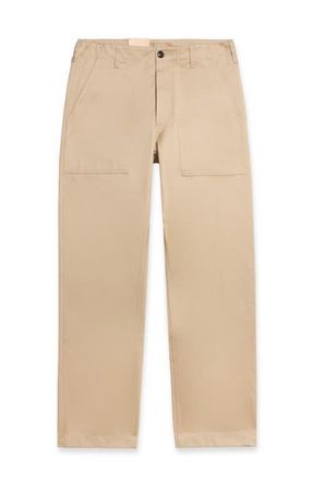 Fortela Newfatigue Heavyweight Cotton Gabardine Fatigue Pants in Natural at Nordstrom, Size 36 Eu