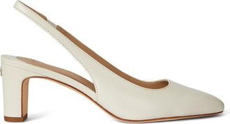 Ralph Lauren Klaire leren slingback pumps