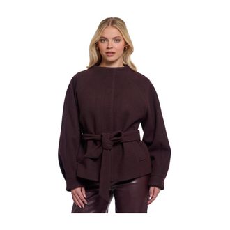 Rino&Pelle Cornelia Jas - Dames - Mantels - Bruin - Maat: M Viscose