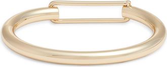 Nordstrom Open Rectangle Closure Bangle in Gold at Nordstrom