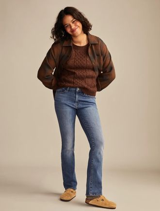 Lucky Brand Womens High Rise Curvy Boot