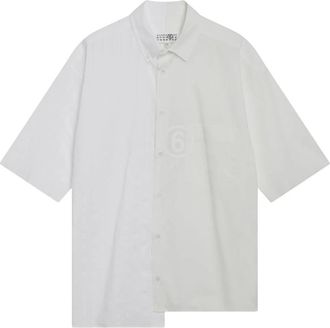 Maison Margiela Short Sleeve Shirts - Heren - Korte mouwen Overhemden - Wit - L - Overhemden