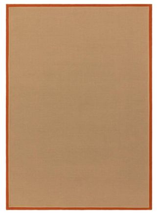 Novatrend Alfombra moderna de yute naranja 160x230 cm