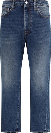 Toteme Womens Jeans Twisted Seam Washed Blue Cotton