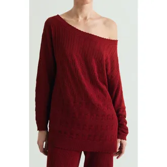 Scalpers Pointelle Jumper in Red at Nordstrom, Size X-Small