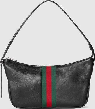 Gucci Lunetta Small Crossbody Bag, Black, Leather
