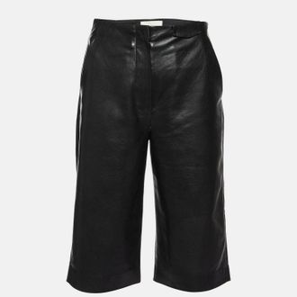 Nanushka Black Faux Leather Culottes