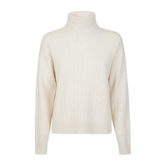 Eleventy Turtlenecks, female, White, M, Maglia Dolcevita a Costa