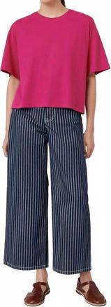 Kowtow Light Boxy Tee In Magenta
