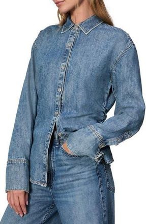 Rag & Bone Leah Ultra Featherweight Denim Button-Up Shirt in Liliana at Nordstrom Rack, Size Xx-Small