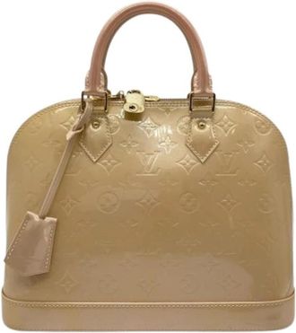 Louis Vuitton Pre-owned Fabric Handbag - Dames - Vintage Handtas - Beige - ONE Size - Vintage