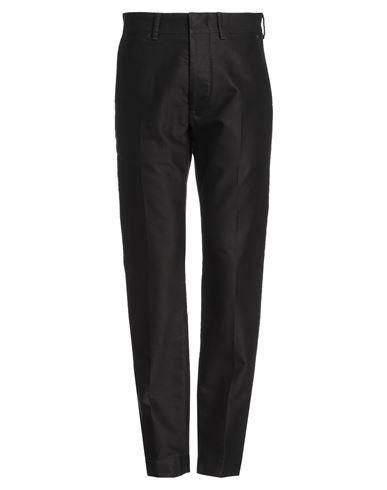 【送料&関税込】Tom Ford Black Satin Cargo Trousers Tom Ford - Black Silk Pleated Cuffed Hem Pant | Mitchell Stores