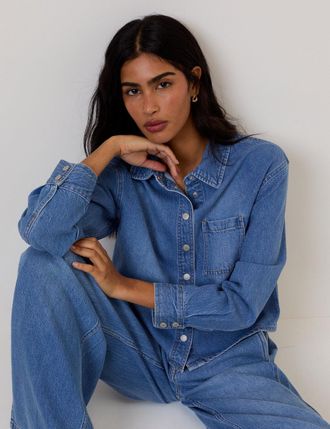 Nobody's Child Blue Denim Shirt