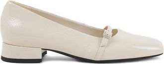 Vagabond Debbi buckle square-toe pumps - women - Calf Leather/Goat Skin/TENCEL/Thermoplastic Polyurethane (TPU) - 38 - Neutrals