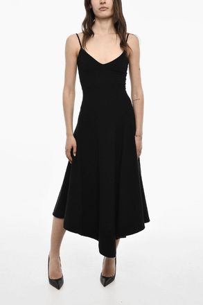 Dsquared2 Vestito Lungo Senza Maniche In Misto Lana Dsquared2