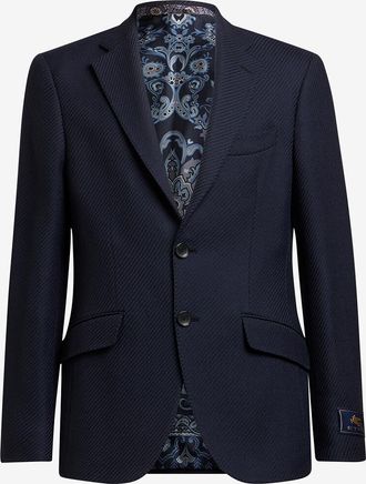 Etro Einreihiger Woll-Jacquard-Blazer