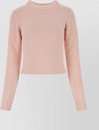 Palm Angels wool blend ribbed crew neck sweater